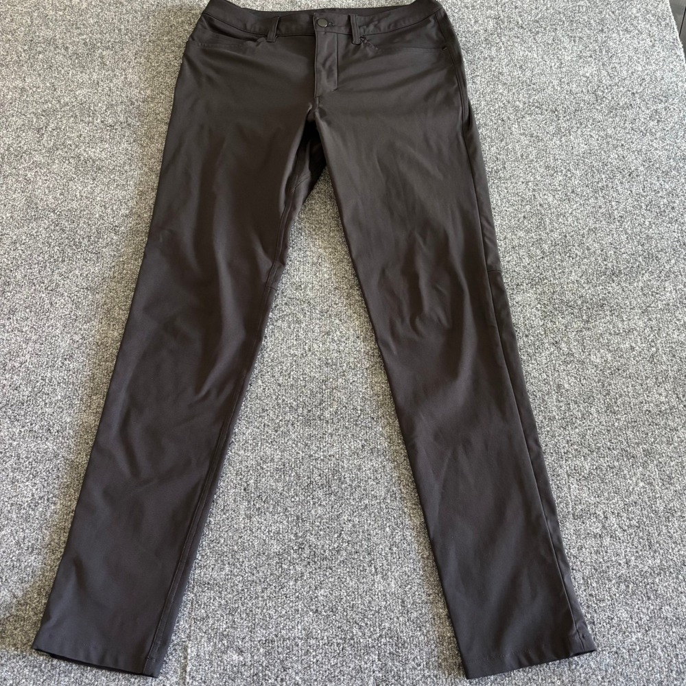 Lululemon ABC Pant Slim Fit 30x 32 Black Warpstreme Mens Trousers LM5252S